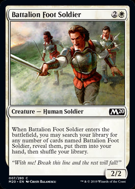 Battalion Foot Soldier MTG Core 2020 - 007 Non-Foil