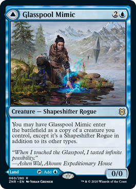 Glasspool Mimic // Glasspool Shore MTG Zendikar Rising #060