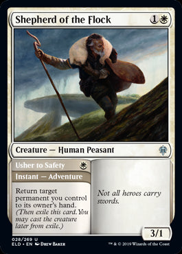Shepherd of the Flock // Usher to Safety Throne of Eldraine - 028 Non-Foil