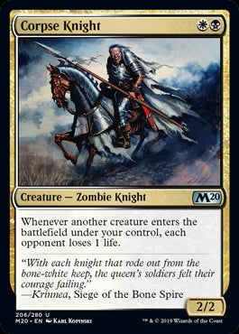 Corpse Knight MTG Core 2020 - 206 Non-Foil