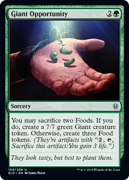 Giant Opportunity Throne of Eldraine - 159 Non-Foil