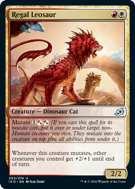 MTG Singles Ikoria | Regal Leosaur 202