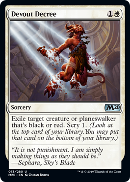 Devout Decree MTG Core 2020 - 013 Non-Foil