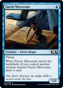 Faerie Miscreant MTG Core 2020 - 058 Non-Foil