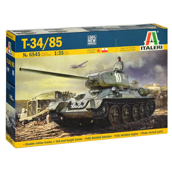 Italeri T-34/85 Tank Scale Model Kit 1/35