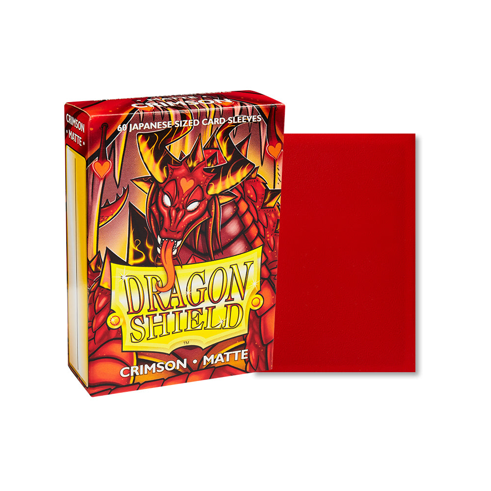 Dragon Shield Crimson Matte Japanese Size Sleeves x 60