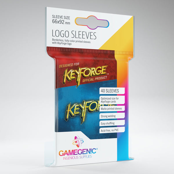 Blue Keyforge Logo TCG Card Sleeves