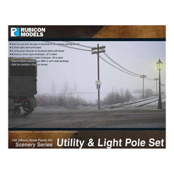 Modular Utility & Light Poles - Rubicon 1/56 Scale Scenery