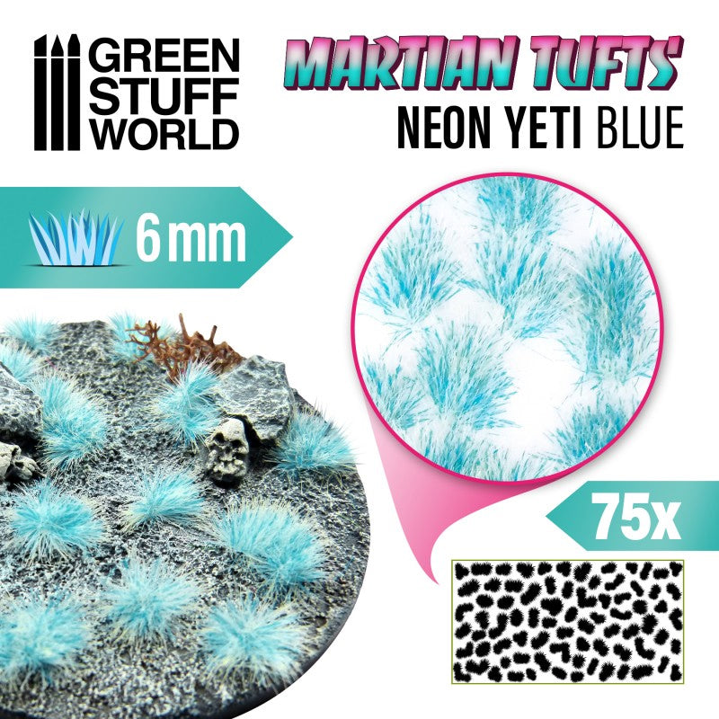 Neon Yeti Blue Alien Basing Tufts