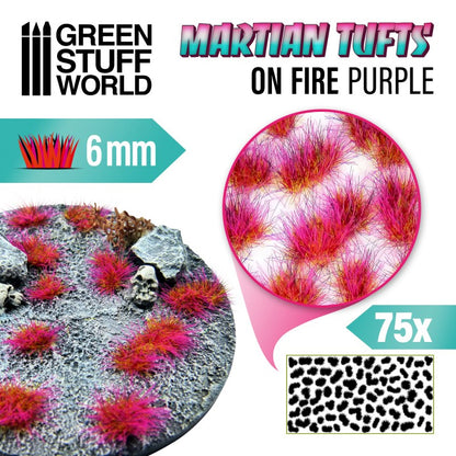 On Fire Purple Alien Basing Tufts