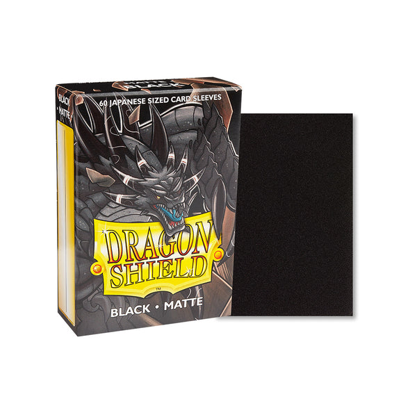 Dragon Shield Black Matt Japanese Size Sleeves x60