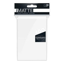 White Matte Deck Protector Sleeves 100 Pack - Ultra Pro