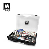 Model Color Set - Vallejo Case - 72 Paints & 3 Brushes - 70.172