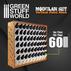 Modular Vertical Paint Rack 60 Dropper Bottle Capacity