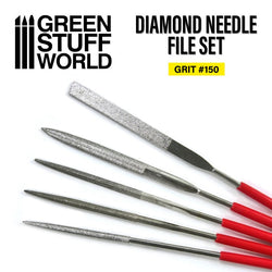 Diamond Needle File Set - #150 Grit Green Stuff World