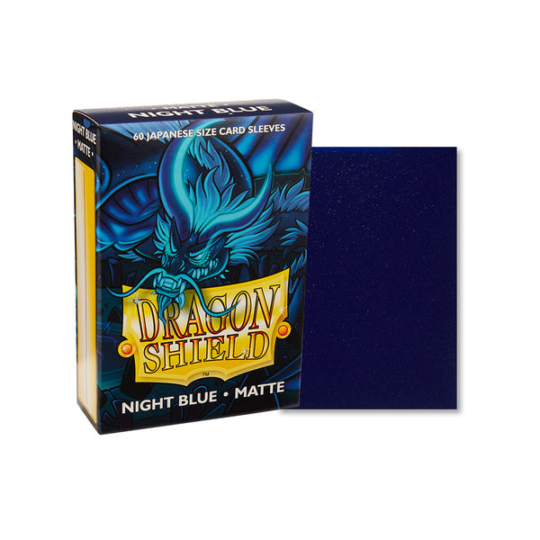 Dragon Shield Night Blue Matt Japanese Size Sleeves x60