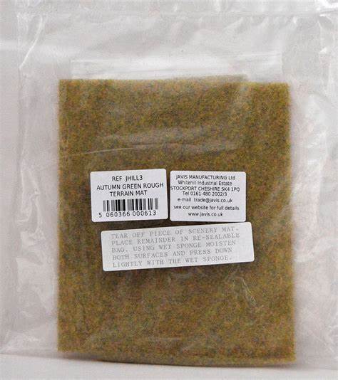 Javis Scenics: Autumn Green Rough Terrain Mat 380mm x 165mm (JHILL3)