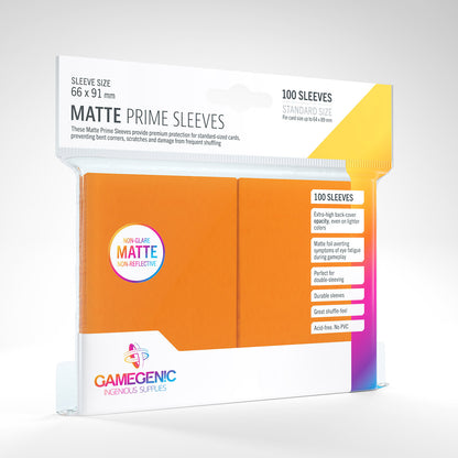 Orange Matt Finish EDH Sleeves