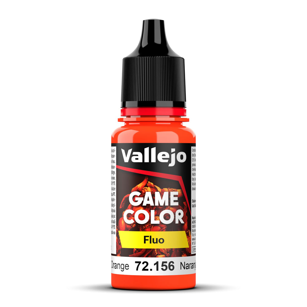 Vallejo Fluorescent Orange Game Color Paint 18ml