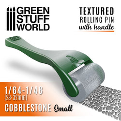 Small Cobblestone Textured Rolling Pin With Handle