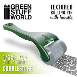 Cobblestone Textured Rolling Pin With Handle