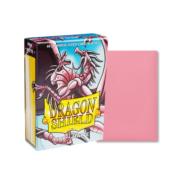 Dragon Shield Pink Matt Japanese Size Sleeves x60
