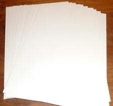 White Plastic Card for Model Making 40/000" / 1mm (9" x 12") :www.migfhtylancergames.co.uk