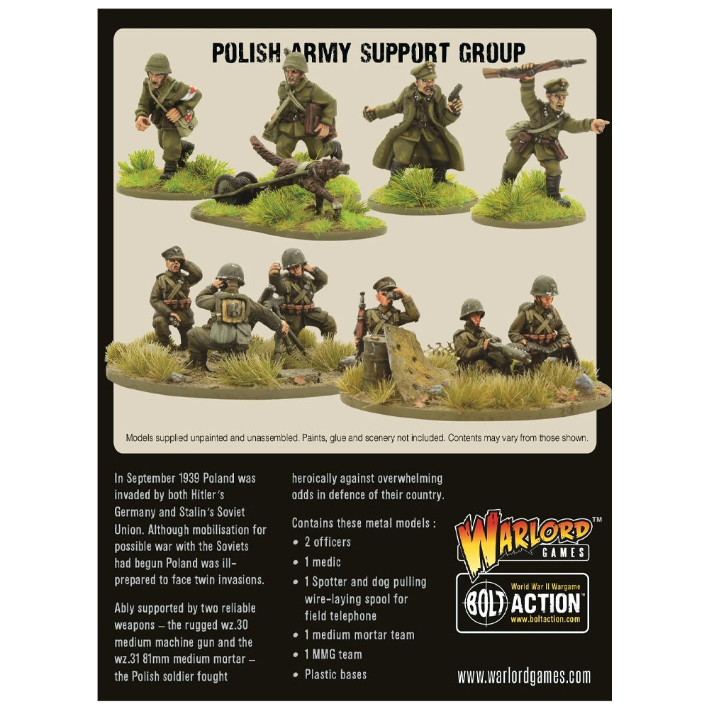 Bolt Action Polish army Upgrades Box Back