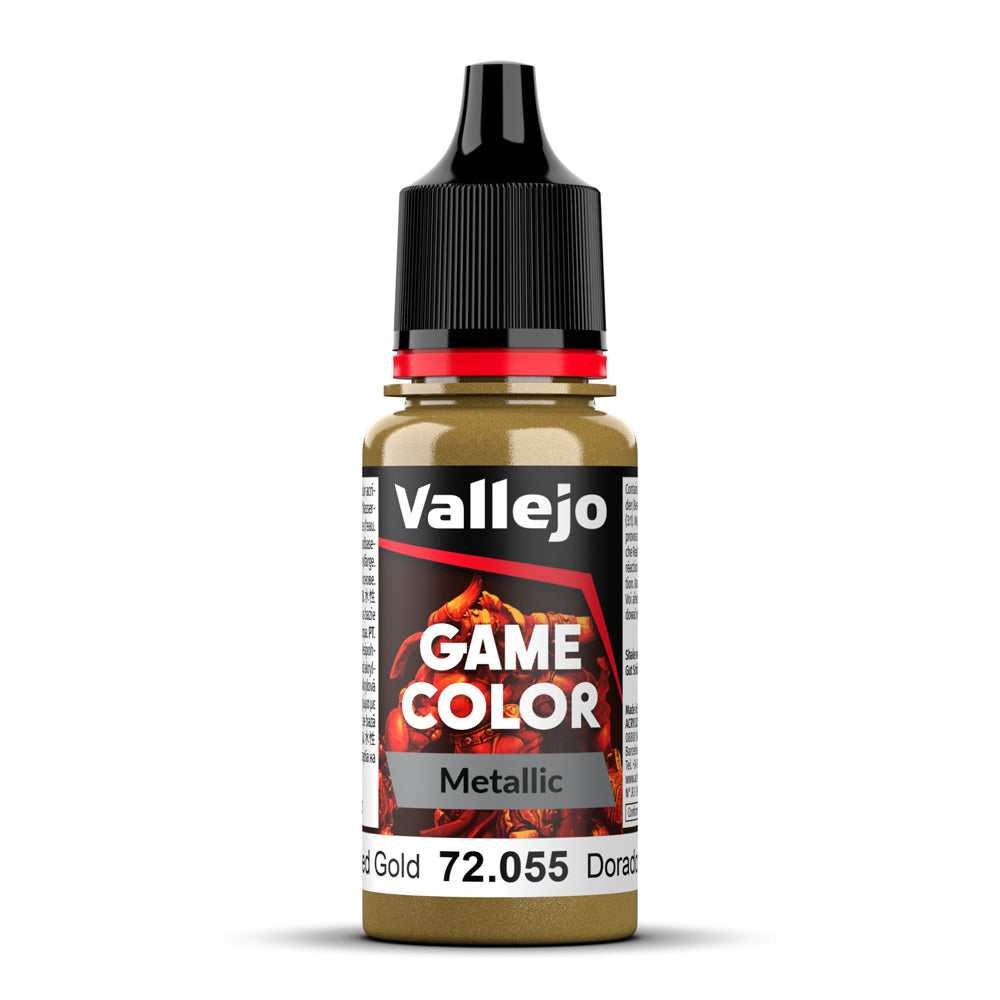 Vallejo Polished Gold Metallic Game Color Paint 18ml
