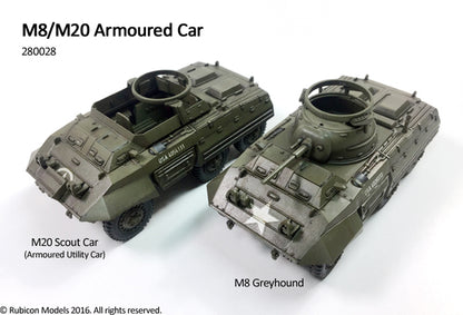 M8 / M20 Armoured Car - USA (Rubicon 280028) :www.mightylancergames.co.uk