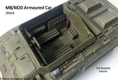 M8 / M20 Armoured Car - USA (Rubicon 280028) :www.mightylancergames.co.uk