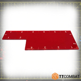 TT Combat Acrylic Range Ruler Red
