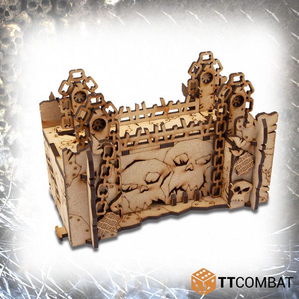 Orc Wall Gate  - Tabletop Scenics (MDF)