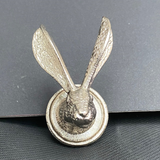 Hare Head Shaped Doorknob -Silver - HH5766S