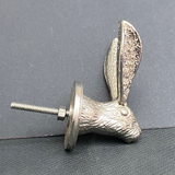 Hare Head Shaped Doorknob -Silver - HH5766S