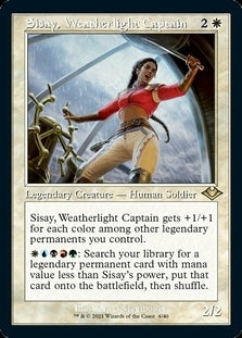 Sisay, Weatherlight Captain Etched Retro Foil