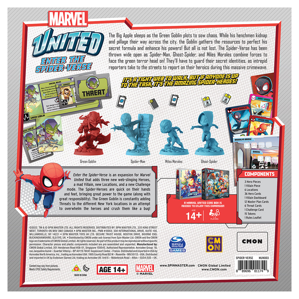 What's Inside Marvel United Enter The Spider-Verse?