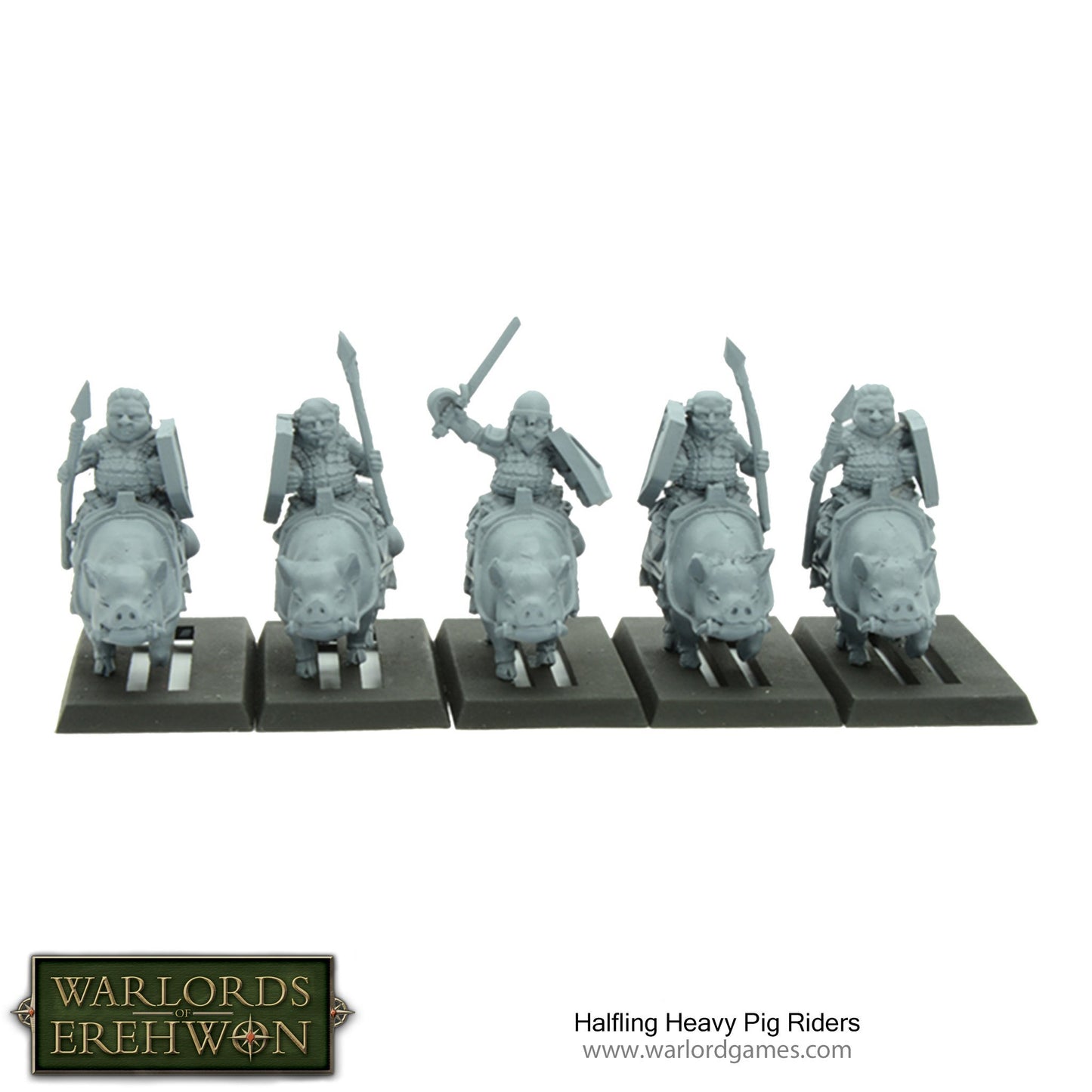 Halfling Heavy Pig Riders (Warlords of Erehwon) :www.mightylancergames.co.uk 