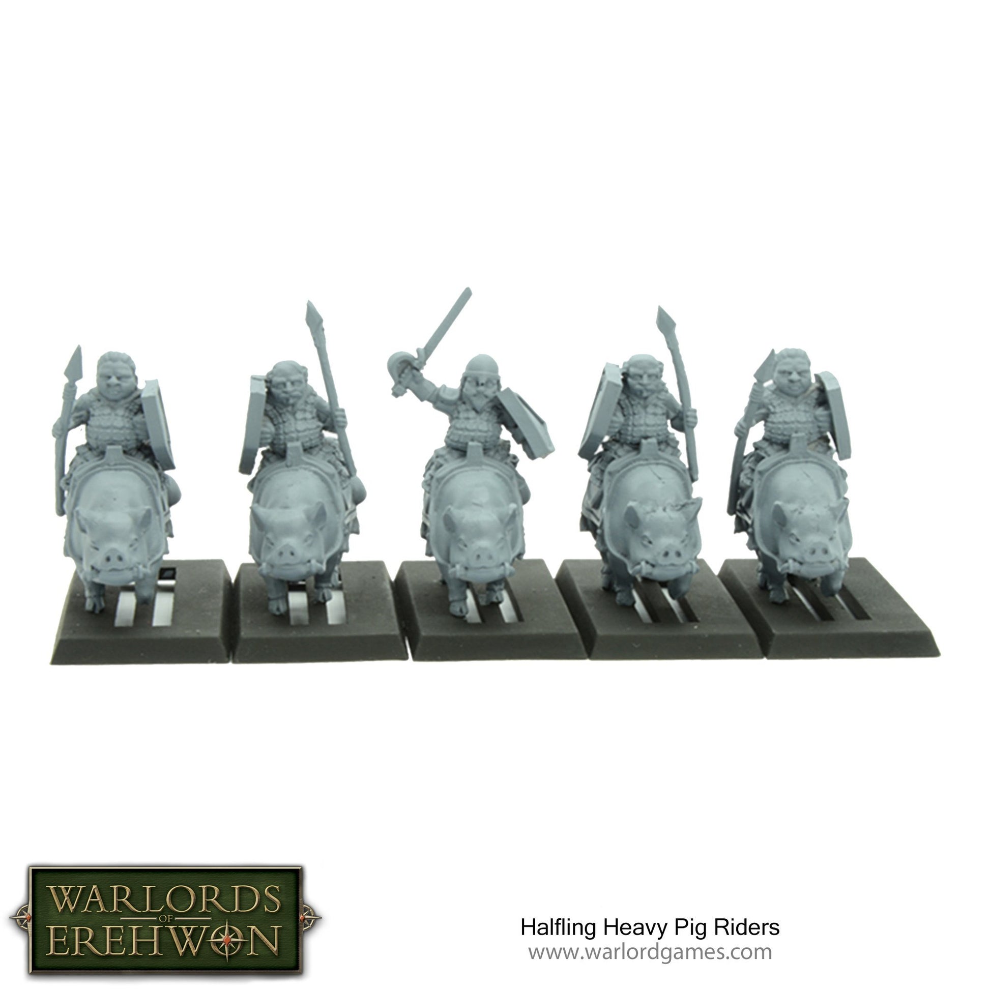 Halfling Heavy Pig Riders (Warlords of Erehwon) :www.mightylancergames.co.uk 