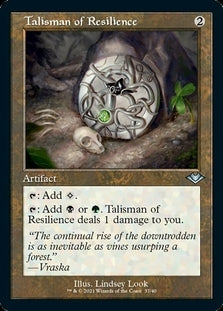 Talisman Of Resilience Etched Retro Foil