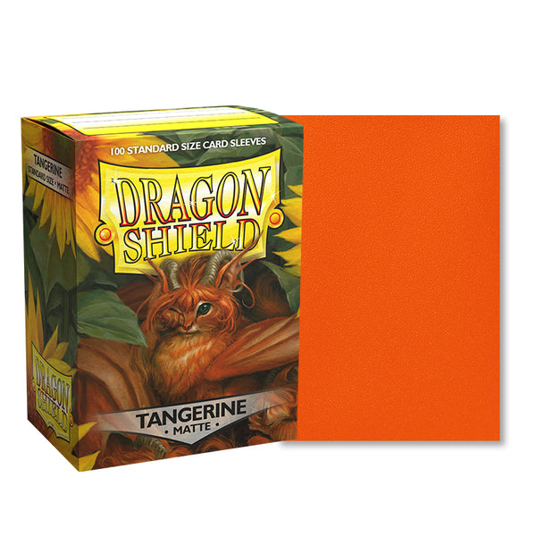 Dragon Shield Matt Tangerine – 100 Standard TCG Sleeves