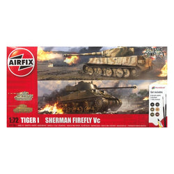 Airfix Classic Conflict Tiger I & Sheman Firefly Vc