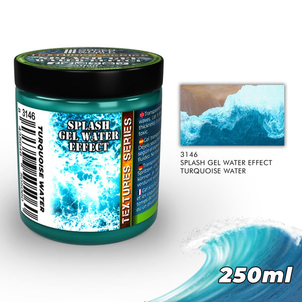 Turquoise Water Effect Splash Gel 250ml