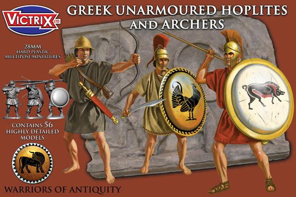 Greek Unarmoured Hoplites and archers - Victrix - VXA0005