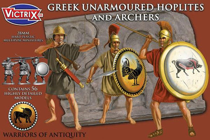 Greek Unarmoured Hoplites and archers - Victrix - VXA0005