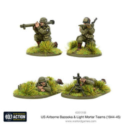 Us Airborne Bazooka & Light Mortar Teams (1944-45) Bolt Action Minis