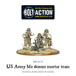 US Army 60mm Light Mortar Team Bolt Action Miniatures