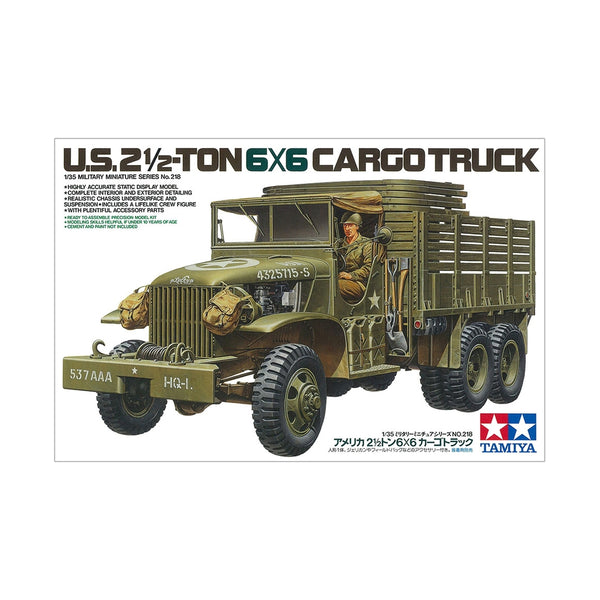 US 2 1/2 Ton 6x6 Cargo Truck - Tamiya (1/35) Scale Models