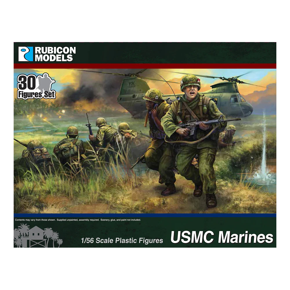 USMC Marines & Command - Rubicon 1/56 Scale Miniatures
