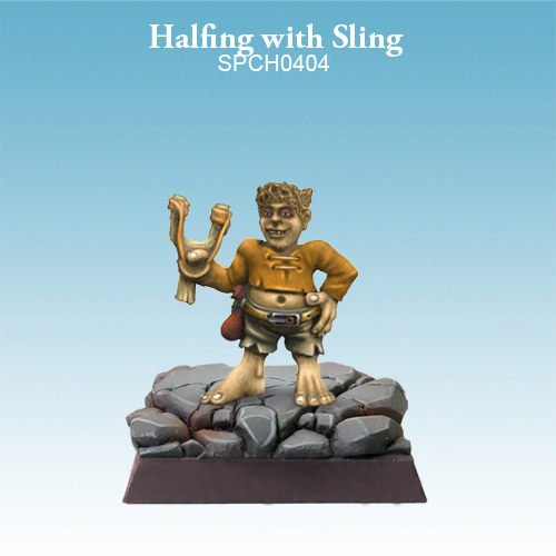 Halfling Darkling with Sling - SpellCrow - SPCH0404